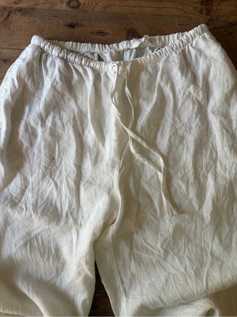 Zara wide leg Linen pants M